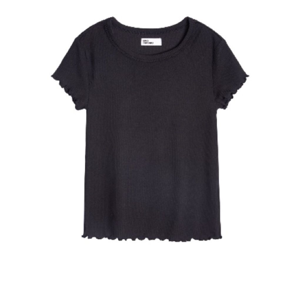 Epic Threads Girls Lettuce Edge Ribbed Knit TopBig Girls Edge Ribbed Knit Top